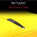 JSWAN Real Carbon Fiber Car Hood Vent Air Flow Intake Body Kits Decoration Panel Cover For GR Supra A90 2019-2023 Air Flow Intake Hood Scoop Bonnet Vent Cover (Bright Black with hole) - Image 3