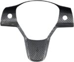 JSWAN Carbon Fiber Steering Wheel Cover for Tesla Model 3 Model Y Interior Wrap Steering Wheel Trim Cover Frame Decorative Sticker Interior Accessories Parts (Matte Black) - Image 7