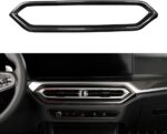 JSWAN Carbon Fiber Air Conditioning Outlet Vent Frame Cover for BMW 2 3 Series G20 G42 330i 330e 325i M240i M3 G80 G87 i4 M50 i3 eDrive 40L (2023) Dashboard AC Ventilation Trim, Front Air Vent Clips - Image 2