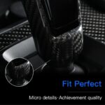 JSWAN Carbon Fiber Gear Shifter Knob Cover for GR Supra A90 2019-2023 Shift Head Shifter Trim Panel Sticker Car Interior Accessories - Image 4