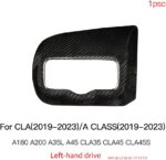 JSWAN Carbon Fiber Headlight Switch Frame Trim Cover for LHD Mercedes Benz CLA/A Class A180 A200 A35L A45S CLA35 CLA45 CLA45S W118 W177 V177 Dashboard Headlight Button Control Sticker - Image 6