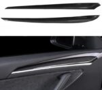 JSWAN Dry Carbon Fiber Front Door Inner Armrest Panel Cover Trim Interior Decoration Accessories for Tesla Model 3 Model Y (2021-2023) - Image 7