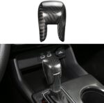 JSWAN Real Carbon Fiber Gear Shift Knob Cover Fit for 10th / 11th Gen Civic (2018-2024) Shifter Trim Cap Protector Automatic Transmission CVT Boots Change Lever Decoration (Matte Black) - Image 2