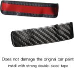 NA JSWAN Real Carbon Fiber Creative Patch Safety Belt Buckle Sticker Fit for Tesla Model 3/Y Interior Accessories Modified Cover (Bright Blue+Black) - Image 5