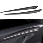 JSWAN Dry Carbon Fiber Front Door Inner Armrest Panel Cover Trim Interior Decoration Accessories for Tesla Model 3 Model Y (2021-2023) - Image 8