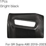 JSWAN Carbon Fiber Headlight Power Switch Panel Cover for Supra GR A90 MK5 2019-2023 Car Dashboard Side Sticker, A90 Interior Accessories (Bright Black) - Image 5