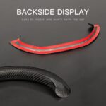 JSWAN Real Carbon Fiber Steering Wheel Cover for KIA EV6 GT GTLINE (2021-2024) Dry Carbon Fiber Steering Wheel Panel Sticker Cap, Interior Modification Accessories (2pcs Bright Black) - Image 5