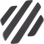 JSWAN 100% Real Carbon Fiber Car Door Pedal Cover for Model 3 Model Y 2017-2023 Car Internal Door Sill Trim Strip Sticker, for Tesla Accessories Interior Decoration Stickers (Matte Black 4 pcs) - Image 6