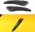 JSWAN Real Carbon Fiber Car Hood Vent Air Flow Intake Body Kits Decoration Panel Cover For GR Supra A90 2019-2023 Air Flow Intake Hood Scoop Bonnet Vent Cover (Bright Black with hole) - Image 7