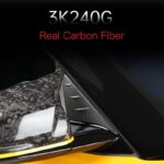 JSWAN Carbon Fiber A Pillar Rearview Mirror Panel Trim Cover for GR Supra A90 2019-2023 Side Window A-Pillar Triangle Cover (Matte Black) - Image 5