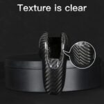 JSWAN Carbon Fiber Gear Shift Head Cover for Macan 718 911 Panamera Cayman Boxster Shift Knob Cover Trim Porsche Interior Accessories (Bright Black) - Image 5
