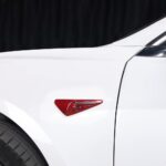 JSWAN Carbon Fiber Car Body Fender Camera Radar Decorative Cover Fit for Tesla Model 3/Y (2017-2023) Real Carbon Fiber Accessories (Forging Bright Black) - Image 6