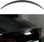 JSWAN Real Carbon Fiber Rear Spoiler Wing Fit for Tesla Model Y Rear Lip Trunk Spoiler Tail Spoiler Wing Rear Trunk Spoiler Lip Tail Wing Rear Trunk Lid (Model Y Gloss Black) - Image 8