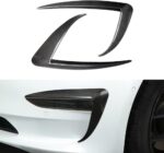 JSWAN Carbon Fiber Front Bumper Lip Spoiler for Tesla Model 3 2017-2023 Car Front Spoiler Splitter Wing Scratch Protector Cover, Car Front Fender Decorative Sticker (Matte Black) - Image 7