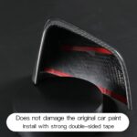 JSWAN Carbon Fiber Door Mirror Covers Side Mirror Rearview Cover Caps Rearview Replacement For Tesla Model Y Door Rearview Mirror Cover Cap Exterior Protect Accessories (Matte Black style) - Image 5
