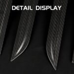 JSWAN 4Pcs Carbon Fiber Door Handle Wrap Trim Cover for Tesla Model X 2019-2022 Door Handle Cover Stickers, Car Door Handle Protection Wrap Decal Strip (Bright Black) - Image 5