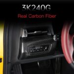 JSWAN Carbon Fiber Headlight Power Switch Panel Cover for Supra GR A90 MK5 2019-2023 Car Dashboard Side Sticker, A90 Interior Accessories (Bright Black) - Image 3