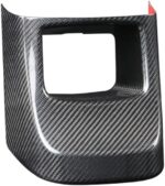 JSWAN Real Carbon Fiber Car Central Control Armrest Box Storage Cover for GR Supra A90 2019-2023 Water Cup Slot Cover Trim Panel Sticker Car Accessories (Bright Black) - Image 4