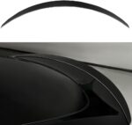 JSWAN Real Carbon Fiber Rear Spoiler Wing Fit for Tesla Model Y Rear Lip Trunk Spoiler Tail Spoiler Wing Rear Trunk Spoiler Lip Tail Wing Rear Trunk Lid (Model Y Gloss Black) - Image 2