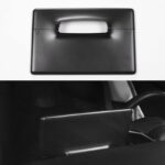 JSWAN Carbon Fiber Center Control Touchscreen Cover Frame for Tesla Model 3 (2017-2022) Model Y (2017-2023) Center Console Dashboard Multimedia Screen Back Protector Cap (Bright Black) - Image 7