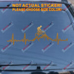 Cycling Funny Bike Bicycle Decal Sticker Vinyl Heart Beat Mountain Racing Rider - Image 12