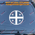 Georgia Republic Country Flag Decal Sticker Car Vinyl pick size color round - Image 10
