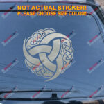 Triple Horn of Odin Decal Sticker Celtic Knot Norse Viking Car Vinyl pick size a - Image 12
