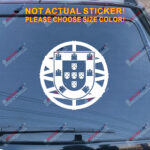 Portugal Portuguese Flag Seal Decal Sticker Car Vinyl round die cut simple style - Image 10