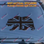 California State Bear Cali UK Union Jack Flag Decal Sticker Car Vinyl pick size - Image 11
