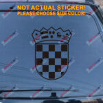 Coat of arms of Croatia Republic Decal Sticker Car Vinyl die cut pick size color - Image 11