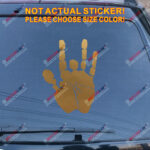 Jerry Garcia Hand Decal Sticker Car Vinyl pick size color no bkgrd die cut - Image 12