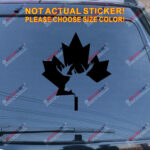Canadian Moose Maple Leaf Canada Decal Sticker Car Vinyl pick size color - Image 10