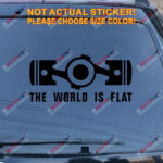 The World is Flat Box Boxer Flat Engine Car Decal Vinyl Sticker Fit for Subaru - Image 10