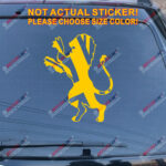 England Lion UK flag British Union Jack Decal Sticker Car Vinyl pick size color - Image 16