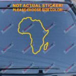 Africa outline map Pan African Decal Sticker Car Vinyl pick size color - Image 16