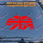 California State Bear Cali UK Union Jack Flag Decal Sticker Car Vinyl pick size - Image 14
