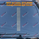 Hawaii Tribal 48 Arrows Decal Sticker Car Vinyl pick size color Hawaiian HI - Image 13