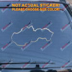 Slovak Slovakia Map Decal Sticker Slovakian Outline Silhouette Car Vinyl b - Image 12