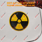 Nuclear Radiation Radioactive Zombie  Decal Sticker Vinyl Reflective distressed