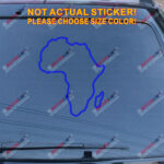 Africa outline map Pan African Decal Sticker Car Vinyl pick size color - Image 15