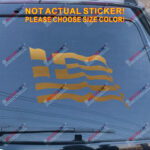 Greece Waving Flag Decal Sticker Greek Car Vinyl pick size color no bkgrd b - Image 13