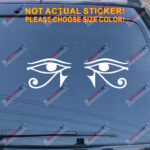 Eye of Horus Egypt Decal Sticker Egyptian Symbol God Car Vinyl pick size color g - Image 10