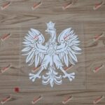 6'' White Polish Eagle Coat of Arms of Poland Polski Decal Sticker Car Vinyl