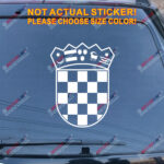 Coat of arms of Croatia Republic Decal Sticker Car Vinyl die cut pick size color - Image 10