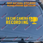 In Car Camera Recording Warning Decal Sticker Car Vinyl style a pick size color - Image 15