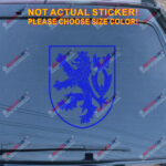 Czech Republic Lion Decal Sticker Czechs Car Vinyl pick size no bkgrd shield - Image 15