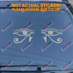 Eye of Horus Egypt Decal Sticker Egyptian Symbol God Car Vinyl pick size color g - Image 12