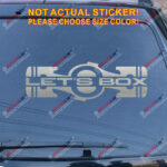 Let's Box Boxer Flat Engine Fit for Subaru Decal Sticker Car Vinyl b - Image 12