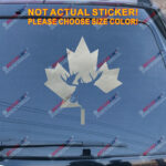 Canadian Moose Maple Leaf Canada Decal Sticker Car Vinyl pick size color - Image 13