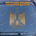 Egypt Coat of arms Egyptian Decal Sticker Car Vinyl pick size color no bkgrd - Image 13
